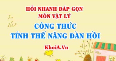 Công thức tính Thế năng đàn hồi của lò xo, ví dụ minh họa - Vật lí 10